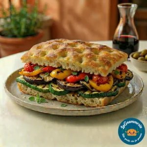 Focaccia vegetariana